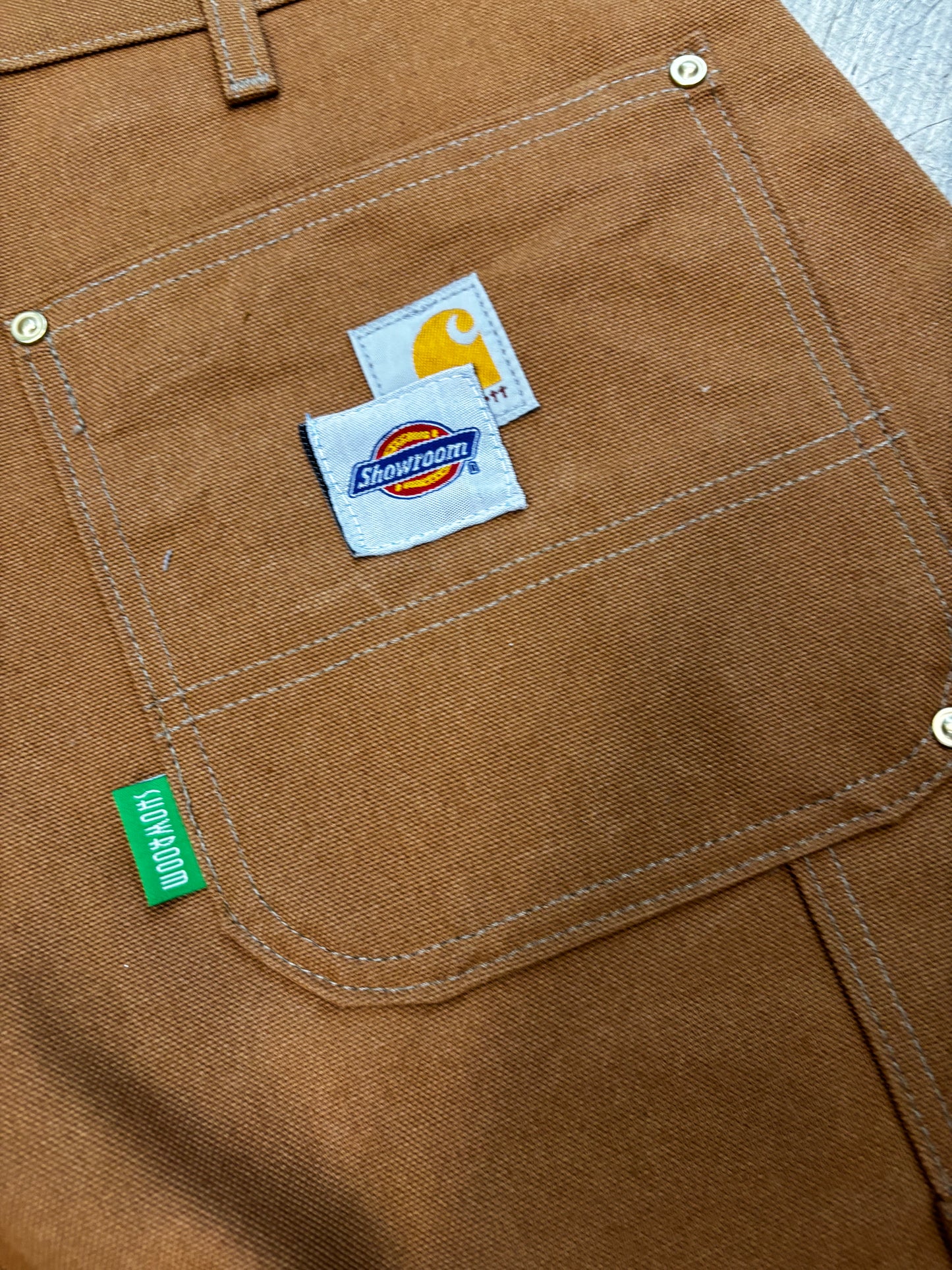 Showroom 101 reworked Carhartt custom carpenter pants