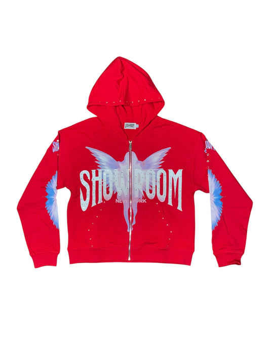 Showroom “till death” hoodie (red)